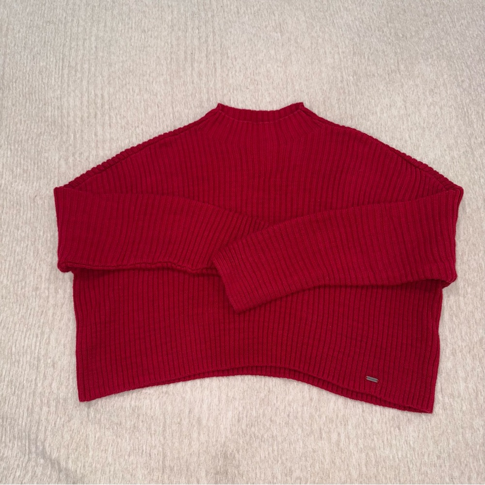 Hollister Red Cowl Neck Sweater